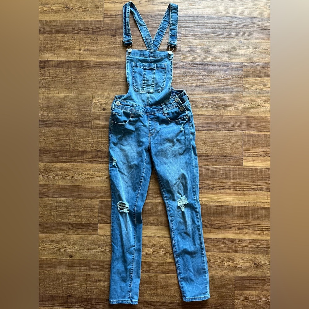 XS Wallflower Jean Overalls Criss Cross back